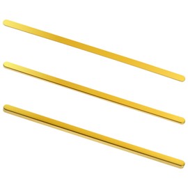 3 PCS Guitar Brass Height Saddle 72x2.8mm Guitar Nut Shims Heightening Gasket Adjusting Three Thicknesses of 0.5/1.0/2.0mm Luthier Tool Electric Guitars Replacement Parts