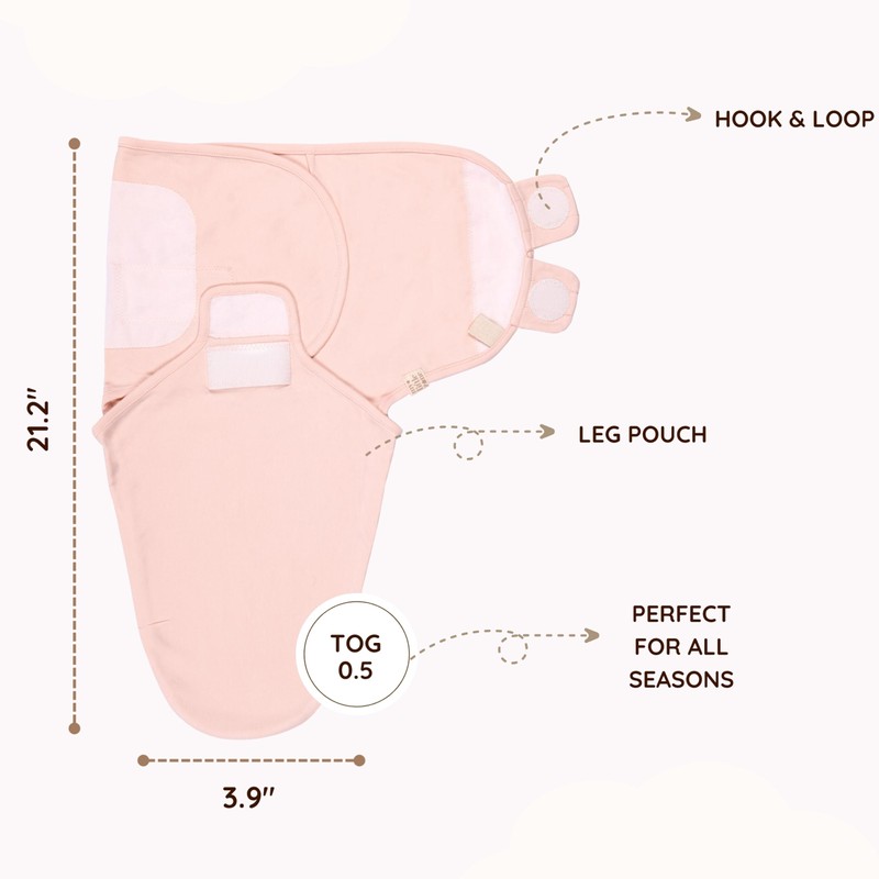 MY LITTLE ZONE 3-Pack Baby Swaddle Sleep Sacks, Baby Wrap