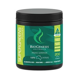 Australian Organic SuperGreens Powder, non GMO, Australian Grown, Purest Quality