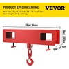 VEVOR Forklift Lifting Hook, 4400lbs Forklift Lifting Hoist, Forklift Mobile
