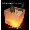 Square Light Up Ice Bucket, Color Changing