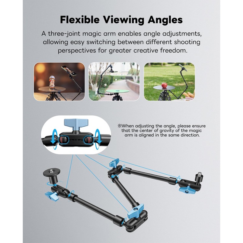 360 Degree Rotation Smartphone Spinner,DIY Photography Turntable Photo Booth for
