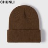 CHUNLI Unisex Knitted Hat Fashion Winter Warm Thickened Baseball Cap