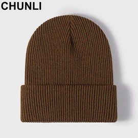 CHUNLI Unisex Knitted Hat Fashion Winter Warm Thickened Baseball Cap