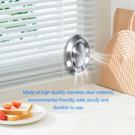 WPKD BLUEIY Stainless steel air outlets, round ventilation shaft, adjustable wall ceiling, air outlet cover, air outlet, ventilation duct, grille for home, bathroom, office (100 mm)