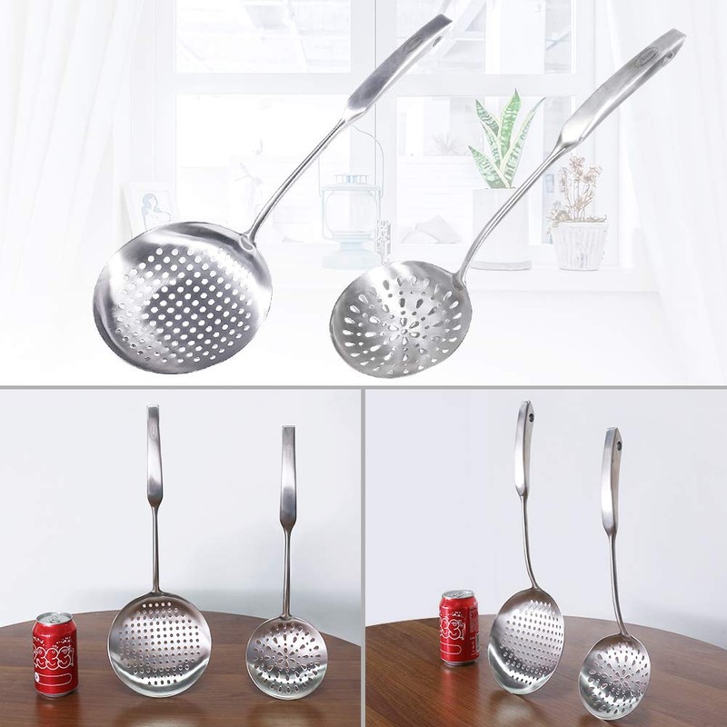 Newness Slotted Spoon, [Rustproof, Integral Forming, Durable] 304 Stainless Steel