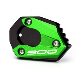 Modeer Compatible with Kawasaki Z900 2017-2022 Motorcycle CNC Support Extension Plate Stand Side Stand Pad z 900 z900 Accessories (Green)