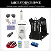 DOINEUFL Adjustable Running Vest Running Backpacks Functional 5L Hydration Pack