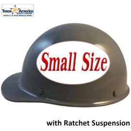 MSA Skullgard Small Cap Style with Ratchet Suspension - Custom Gray - Protective Edge