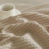 PHF 100% Cotton Waffle Weave Throw Blanket 50"x60"-Lightweight Washed Soft