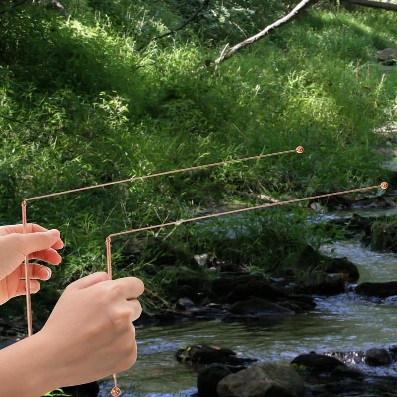Namvo Copper Dowsing Rods, 2 Pieces 99.9% Copper Dowsing Rods