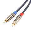Dual XLR to RCA Cable Professional 24K Gold Plated Connector