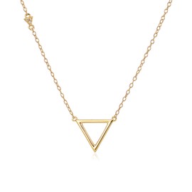 French Runway Golden Triad: Gold Chain Necklace - Luxe Fashion Jewelry | 925 Silver with 18k Gold Plating, Sterling Silver, Cubic Zirconia