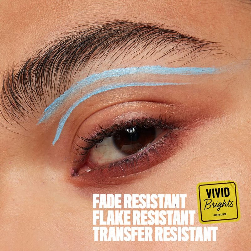NYX PROFESSIONAL MAKEUP Vivid Brights Liquid Liner, Smear-Resistant Eyeliner with