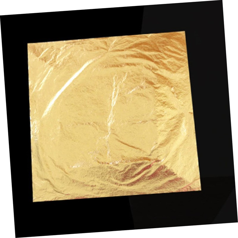COLLBATH Foil Paper 100pcs Imitation Leaf Sheets Decorative Foil for