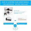 10 Pack Topes para Manijas de Puertas Protector Pared Goma