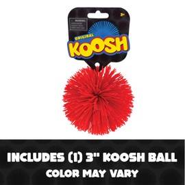 Koosh Original Classic - 3 inch Classic & Retro Toys for Ages 3 to 11, Red, Orange, Yellow, Green, Blue, Purple
