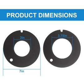 Llhhs 2Pack 385316140 & 385311462 RV Toilet Flush Ball Seal Kit for Dometic RV Toilet Seal Replacement,Black Rubber Seal for 2010,510/506+,510+/1006,1008/EcoVac 146-149 for Thetford RV Toilet Seal