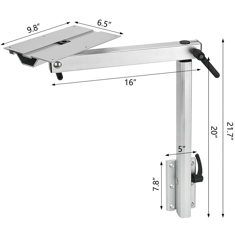 RV Table Leg, 360 Degree Rotation Detachable RV Accessories Aluminum