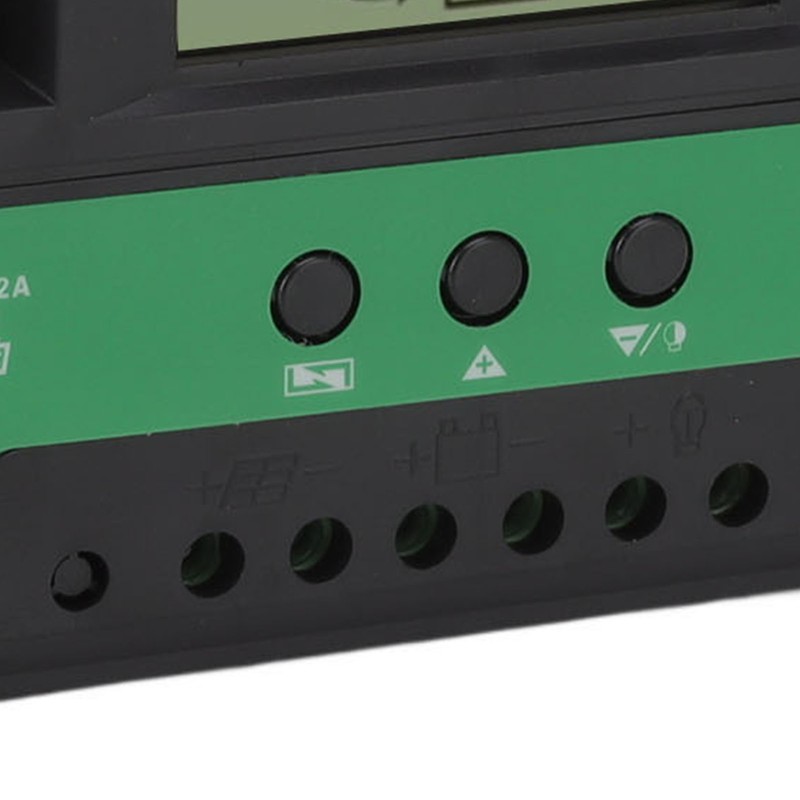 Solar Controller 12V 24V Charge Discharge PV Regulator LCD Display