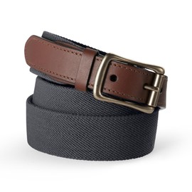 Lands' End Mens Elastic Surcingle Belt Black