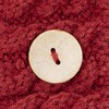 Aran Workshop Buttoned Knitted Style Cable Headband (Oxblood)