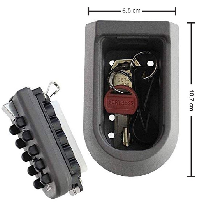 Fishtec - Key Box with Code - Key Cabinet 10