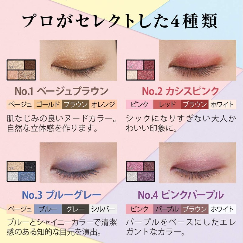 Beakers MC Collection Eye Color Palette, No.3, Blue Gray (Eyeshadow,