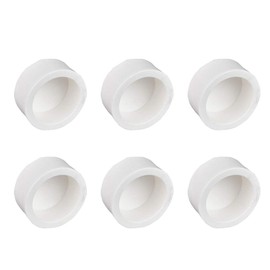YOFASEN Water Pipe Fittings White PVC Slip End Caps Cover, 32 mm, Pack of 6