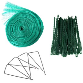 13Ft x 33Ft Anti Bird Protection Mesh Garden Netting Seedlings Plants Flowers Fruit Trees Vegetables from Rodents Deer Reusable Fencing, Green