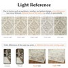 PureCozy 8x10 Washable Neutral Area Rug Living Room Beige Vintage