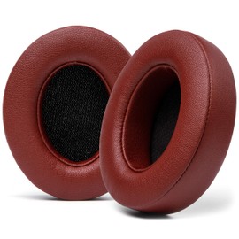 WC Wicked Cushions Replacement Ear Pads for Beats Studio 2 & 3 (B0501, B0500) Wired & Wireless | Does NOT Fit Beats Solo | Softer PU Leather, Enhanced Foam & Stronger Adhesive | Burgundy