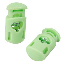 Paracord Planet Plastic Cord Locks with Dual Slots – 15+ Colors to Choose from in Packs of 5-100 - Neon Green, 10 Pack