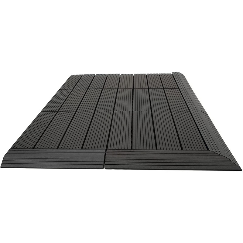 GreenBrokers DEKCO 1 Piece Composite Wood Plastic Decking Interlocking Tiles