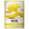 Yellow Canary Melon Seeds for Planting Heirloom, Non-GMO Vegetable Variety-