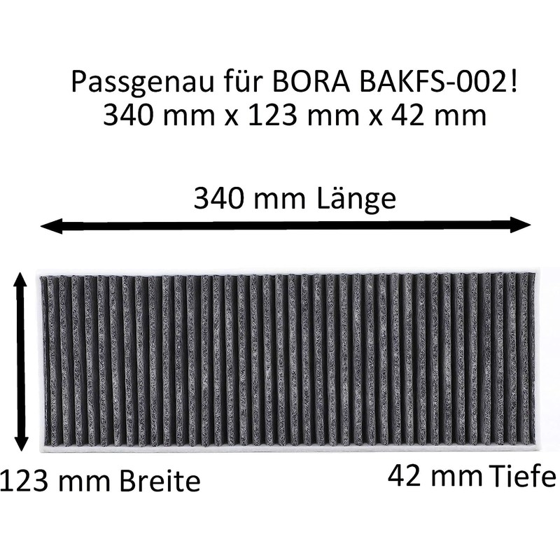 Kf3tec Air Filter, BAKFS, 2 Activated Carbon Filters for BIU/BHU/BFIU,