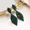 EVER FAITH Green Rhinestone Clip On Earrings, Wedding Party Crystal