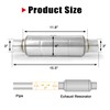 Stainless Steel 3 Inch Resonator Exhaust, Performance 3" Muffler Exhaust