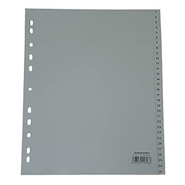 Soennecken Index 2135 DIN A4 1-31 Full Height Extra Width Polypropylene Grey