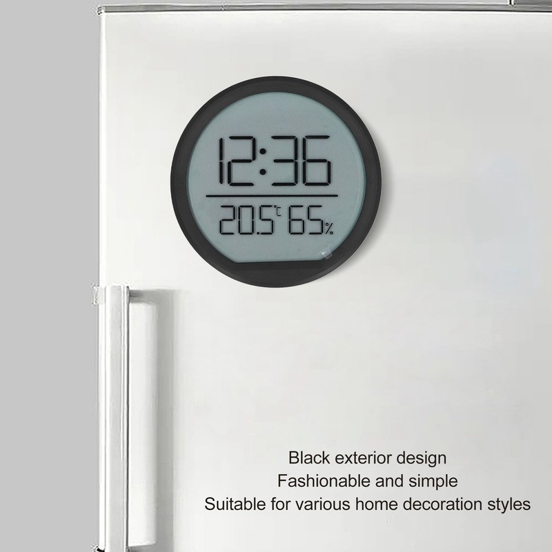 Indoor Thermometer Hygrometer Multifunction Thin Accurate Wall Mounted Digital Alarm