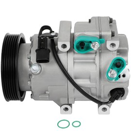 SCITOO Air Conditioner AC Compressor with Clutch for Hyundai Santa Fe Sport 2.0L for Hyundai Santa Fe Sport 2.4L 2013-2018 (977011U500 977011U500RU)
