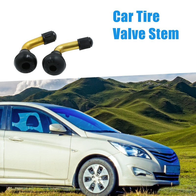 A ABSOPRO Car PVR70 Tire Valve Stem 135 Degree Snap-in