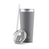 Ello Beacon Vacuum Insulated Stainless Steel Tumbler with Optional Straw,