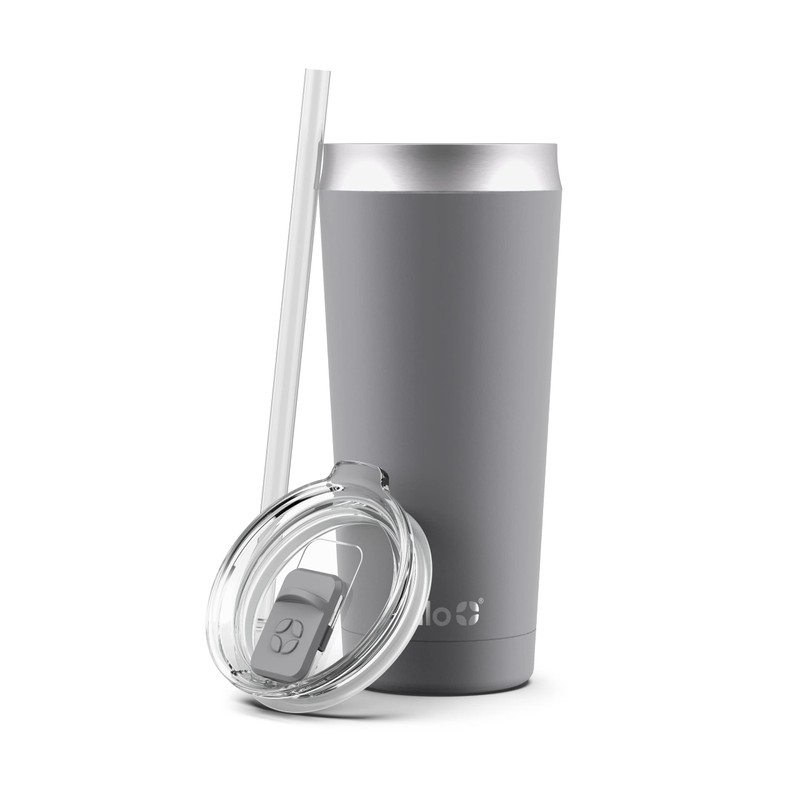 Ello Beacon Vacuum Insulated Stainless Steel Tumbler with Optional Straw,