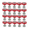 Motoforti 20pcs Motorcycle Red Fender Bumper Washer Bolt Nuts Kit