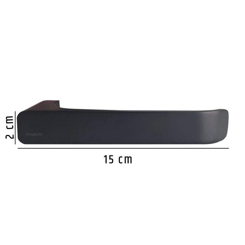 HELVEX Portapapel Negro Mate QUADRATTA Proyecta QA-04-EB