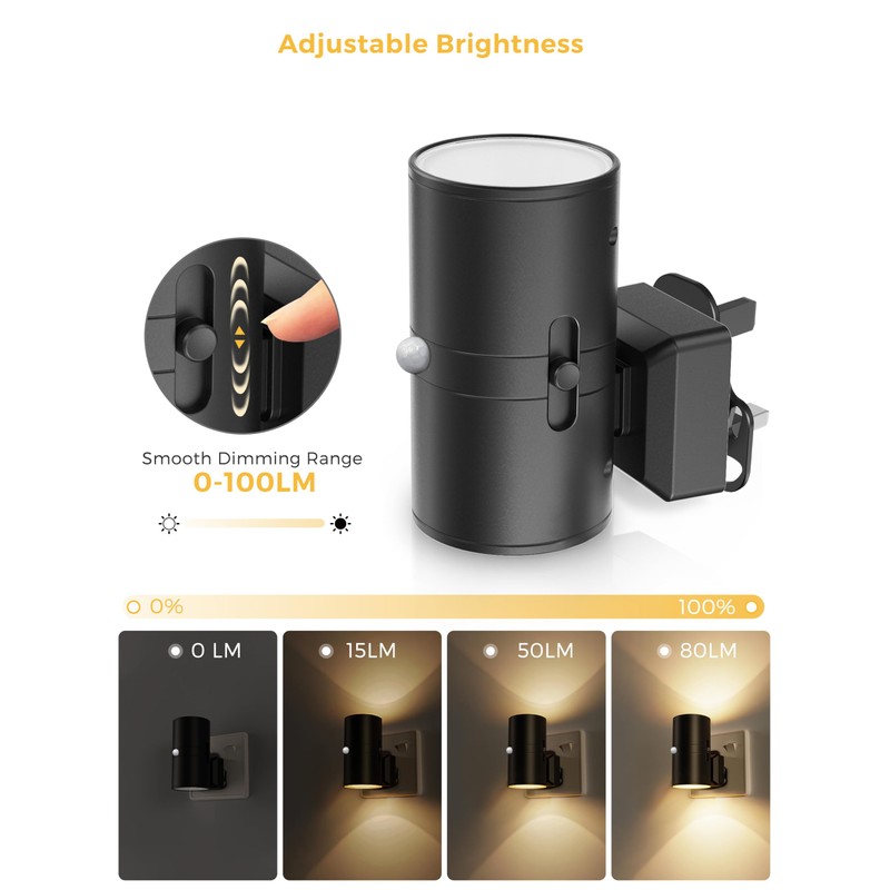 LOHAS-LED Motion Sensor Night Light Plug in, 1 Pack, Motion