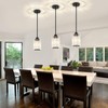 ZSMIHDOH 3 Pack Black Pendant Light, Modern Mini Crystal Pendant