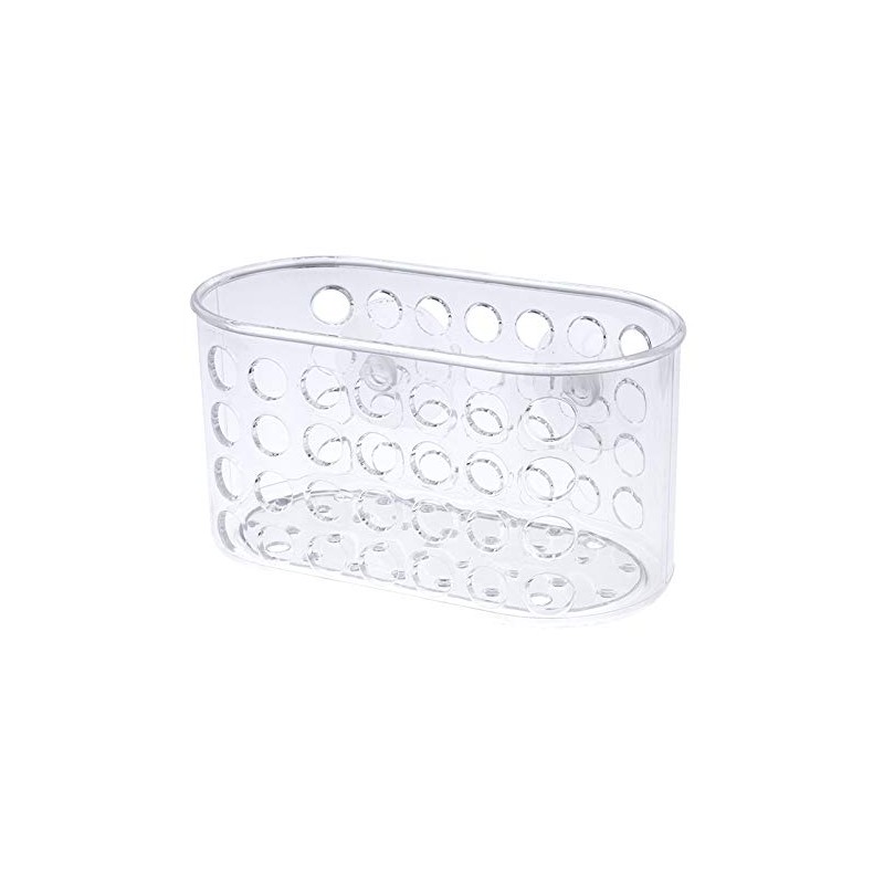 Chef Aid Clear Plastic Bath Organiser with Suction Pads, Perfect