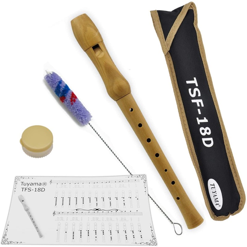 Starter Bundle Tuyama® TFS- 18D Maple Wood Recorder (German Fingering)